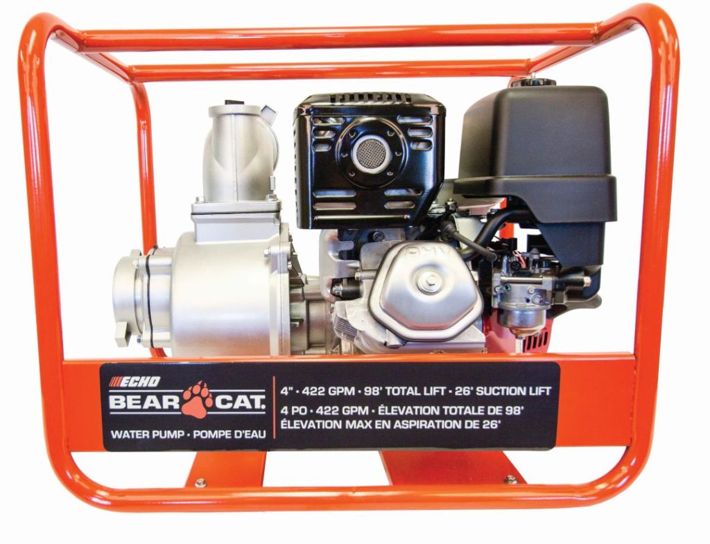 echo bear cat water pump outdoor equipment timberland supply edmonton